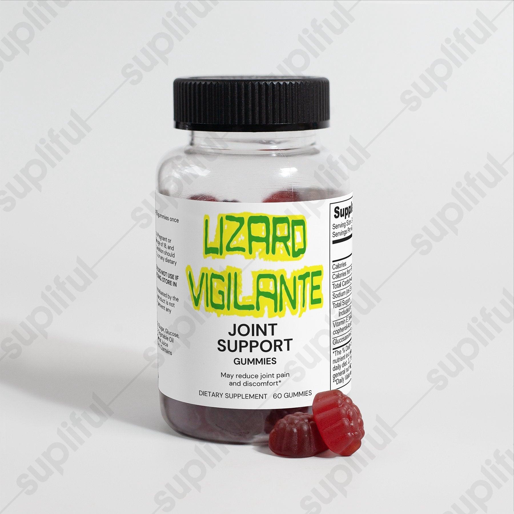 Lizard Vigilante Joint Support Gummies (Adult) - Starring Glucosamine Sulfate - Lizard Vigilante