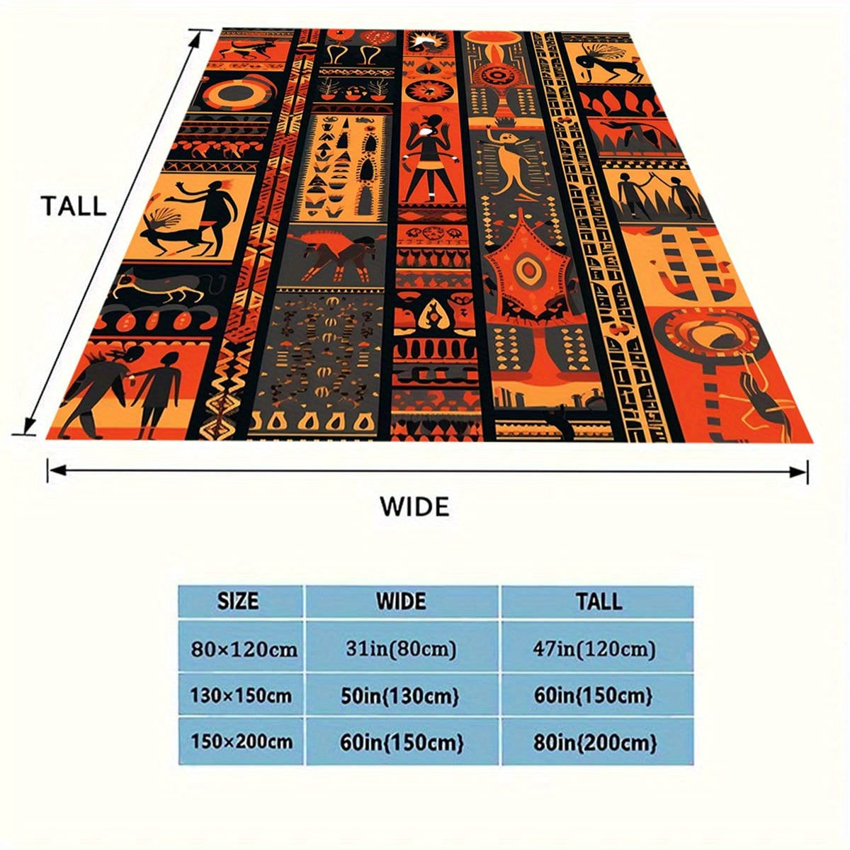 Soft & Cozy African American Culture Flannel Throw Blanket - Perfect For Living Room, Bedroom, Sofa, Picnic, And Car Naps