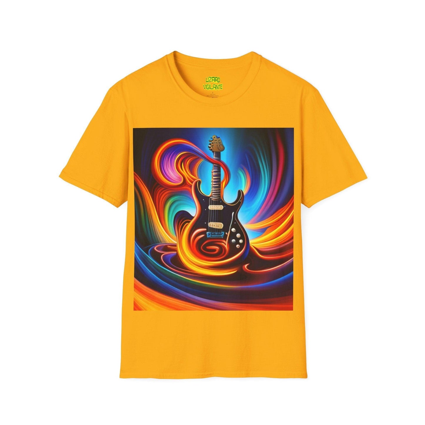 Tornado Guitar Unisex Softstyle T-Shirt - Lizard Vigilante