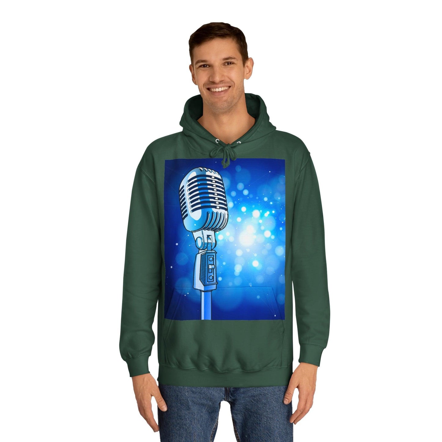 Magic Mic Unisex College Hoodie - Lizard Vigilante