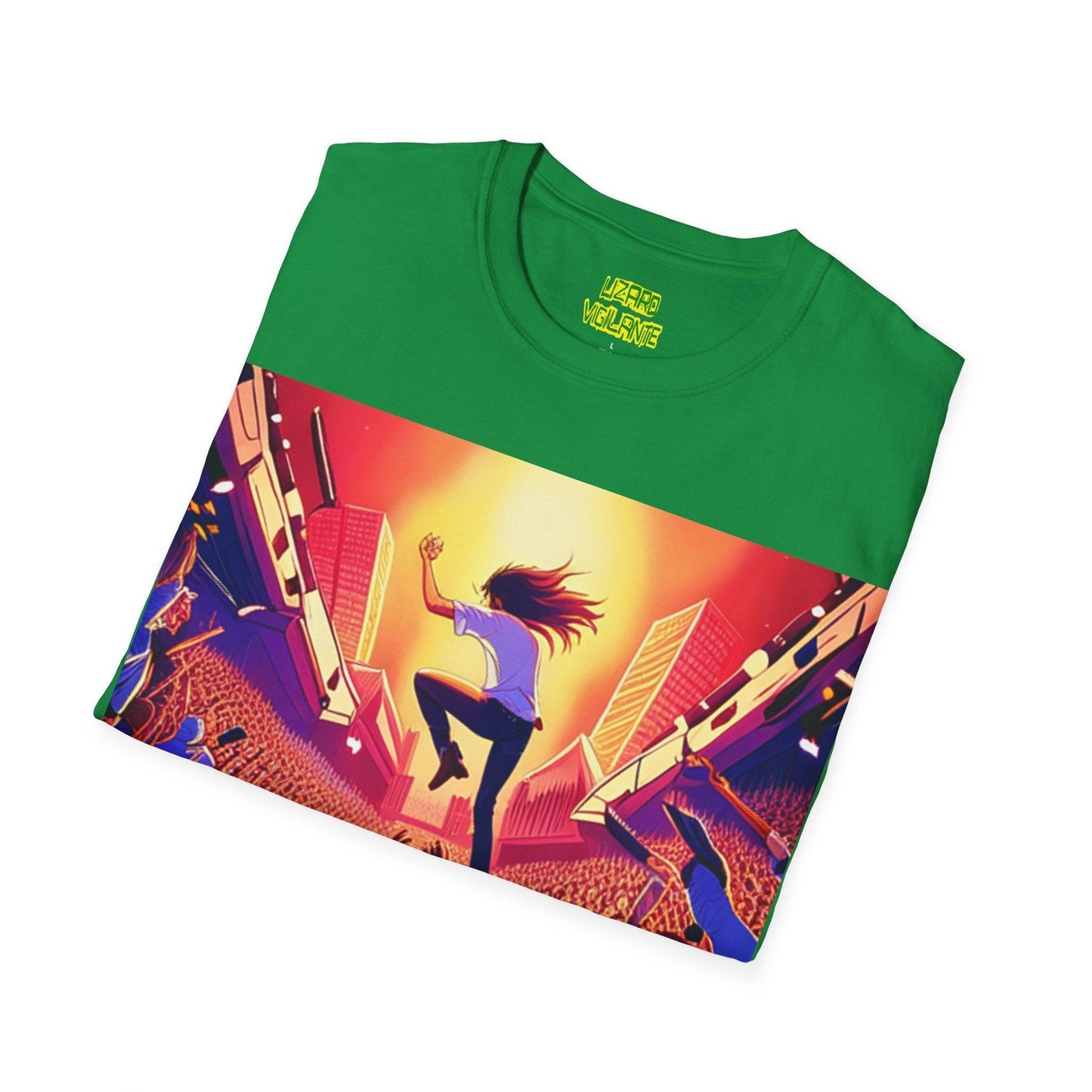 An UnMellow Concert Unisex Softstyle T-Shirt - Lizard Vigilante