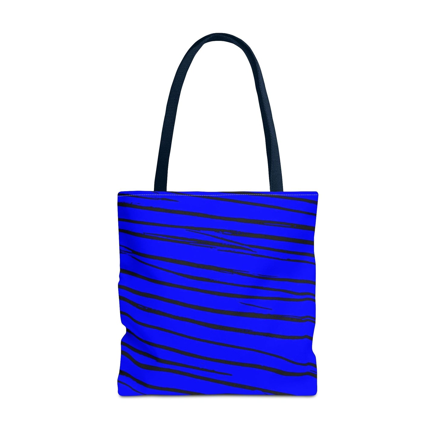 Black & Blue Strips Tote Bag - Lizard Vigilante