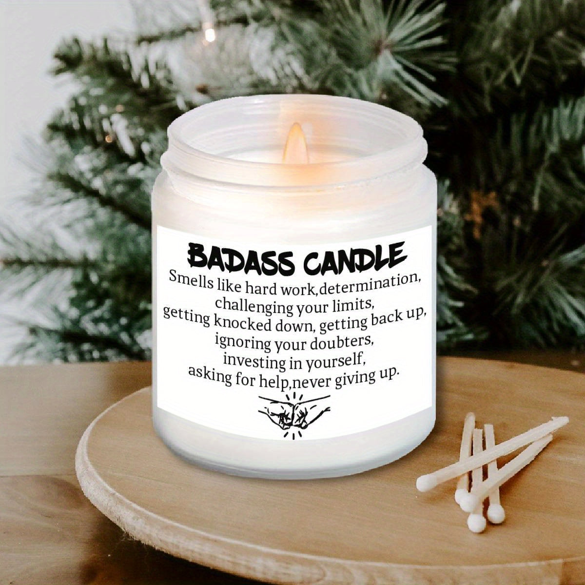 Encourage Inspirational Never Give Up Gift For Best Friend Class Work Mate Women Man Cute Cool Sweet Christmas Birthday Thanksgiving Graduation Idea 2024 Unique Ornament Decor Trendy Stuff Lavender Scented Candle Small Box Re