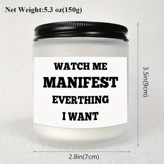 Unique Lavender Scented Candle Ornament Gift Box - Relaxing Relief Decor for Women, Men, Girls, Boys, Friends, Classmates - Inspirational Manifestation, Christmas, Birthday, Thanksgiving, Graduation Idea 2024 - Small, Cute, S