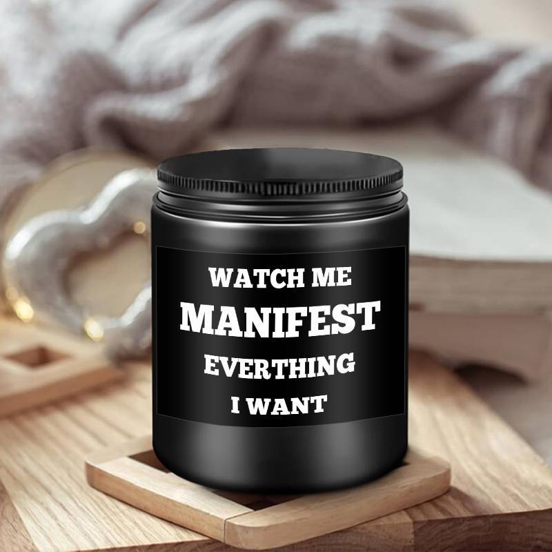 Unique Lavender Scented Candle Ornament Gift Box - Relaxing Relief Decor for Women, Men, Girls, Boys, Friends, Classmates - Inspirational Manifestation, Christmas, Birthday, Thanksgiving, Graduation Idea 2024 - Small, Cute, S