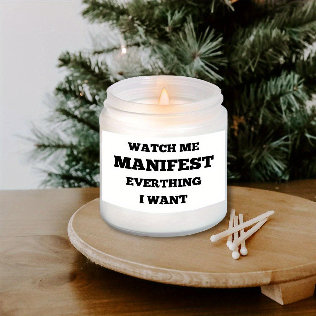 Unique Lavender Scented Candle Ornament Gift Box - Relaxing Relief Decor for Women, Men, Girls, Boys, Friends, Classmates - Inspirational Manifestation, Christmas, Birthday, Thanksgiving, Graduation Idea 2024 - Small, Cute, S