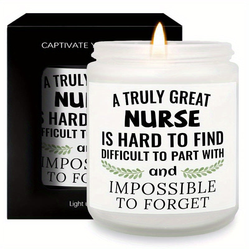 Unique Nurse Appreciation Gift for Women - Scented Candle for Her Practitioner, Nursing Professionals, Student, Friend on New Nurses Week, Party, Birthday, Christmas, Thanksgiving Day, Graduation, Retirement - Bulk Present wi