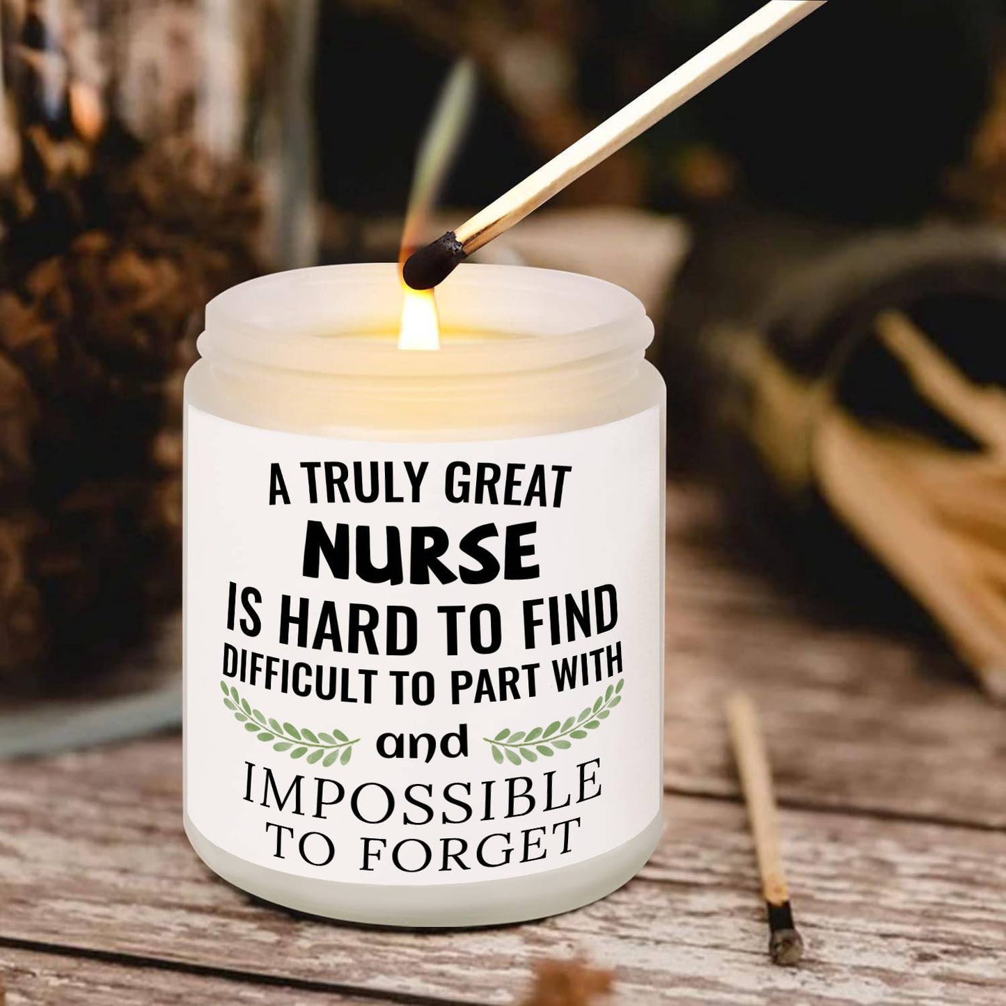 Unique Nurse Appreciation Gift for Women - Scented Candle for Her Practitioner, Nursing Professionals, Student, Friend on New Nurses Week, Party, Birthday, Christmas, Thanksgiving Day, Graduation, Retirement - Bulk Present wi