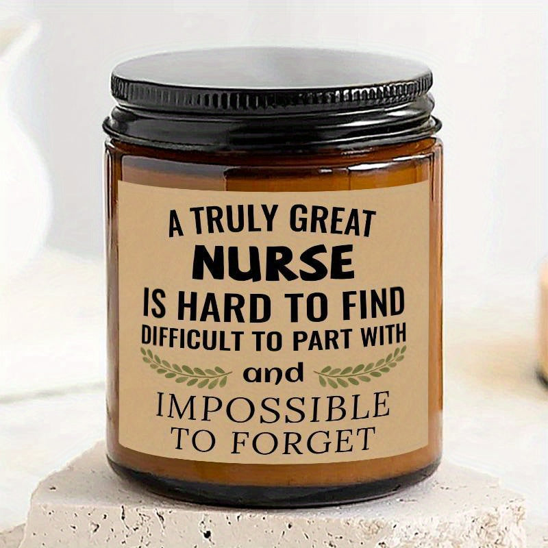 Unique Nurse Appreciation Gift for Women - Scented Candle for Her Practitioner, Nursing Professionals, Student, Friend on New Nurses Week, Party, Birthday, Christmas, Thanksgiving Day, Graduation, Retirement - Bulk Present wi