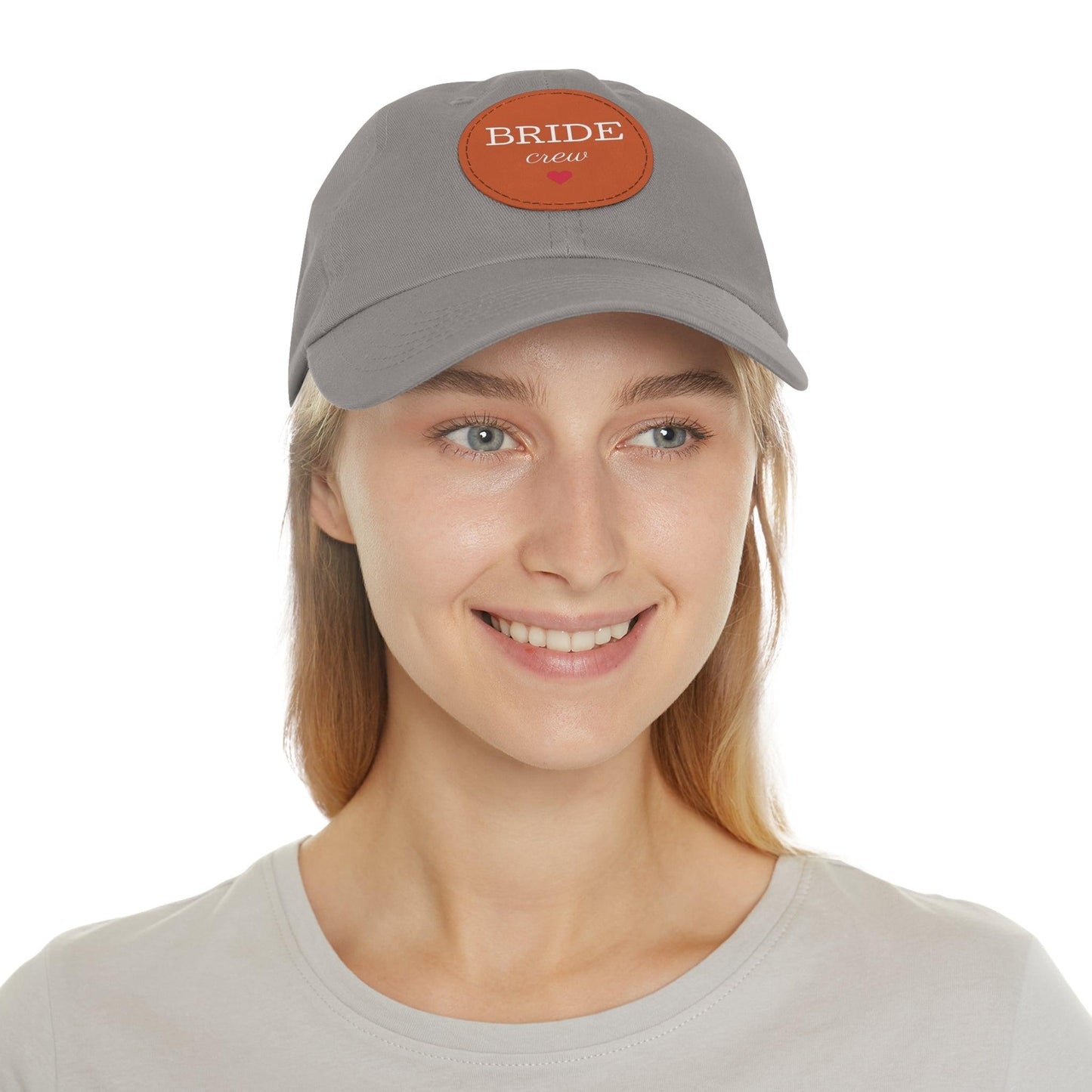 Bride Crew Dad Hat with Leather Patch (Round) - Lizard Vigilante