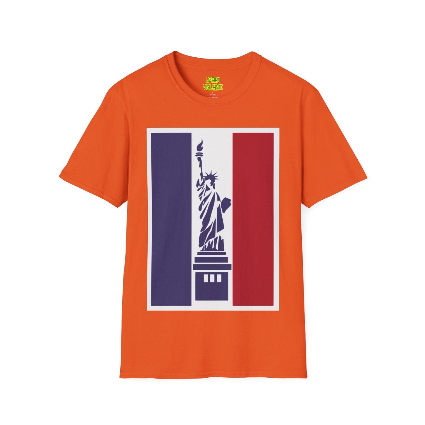 Statue of Liberty Graphic Unisex Softstyle T-Shirt - Lizard Vigilante