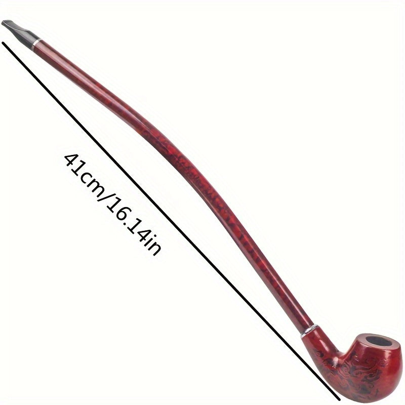 1pc, Smokigng Tube, Long Black Churchwarden Tobacco Smoking Tube, Tobacco Smoking Accessories Gadget For Men 15.75inch With Gift Box H702 - Premium  from Lizard Vigilante - Just $21.99! Shop now at Lizard Vigilante