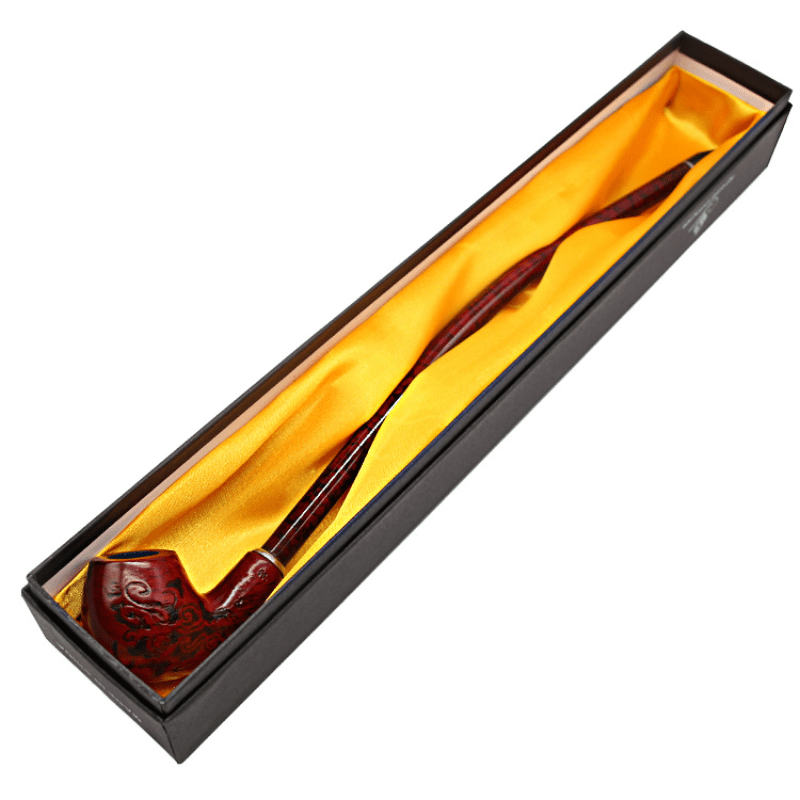 1pc, Smokigng Tube, Long Black Churchwarden Tobacco Smoking Tube, Tobacco Smoking Accessories Gadget For Men 15.75inch With Gift Box H702 - Premium  from Lizard Vigilante - Just $21.99! Shop now at Lizard Vigilante