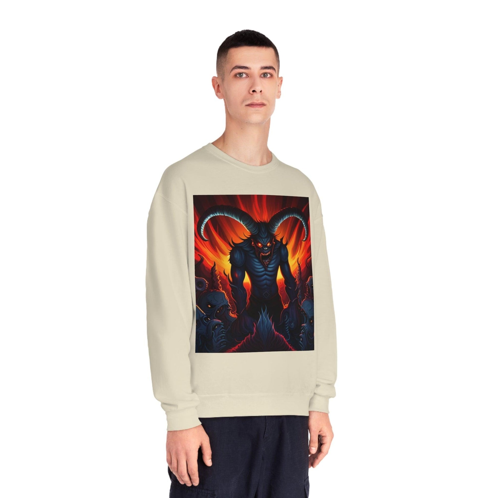 Horny Devil Unisex NuBlend® Crewneck Sweatshirt - Lizard Vigilante