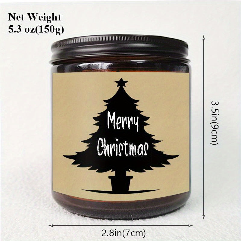 Merry Christmas Lavender Scented Candle Gifts for Men Women Him Her Male Female Mom Dad Husband Wife Boyfriend Grilfriend Sister Brother Best Friend Coworker Christmas tree spreading love and warmth Home Decor Funny wonderful
