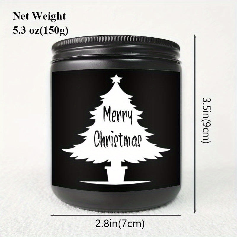 Merry Christmas Lavender Scented Candle Gifts for Men Women Him Her Male Female Mom Dad Husband Wife Boyfriend Grilfriend Sister Brother Best Friend Coworker Christmas tree spreading love and warmth Home Decor Funny wonderful