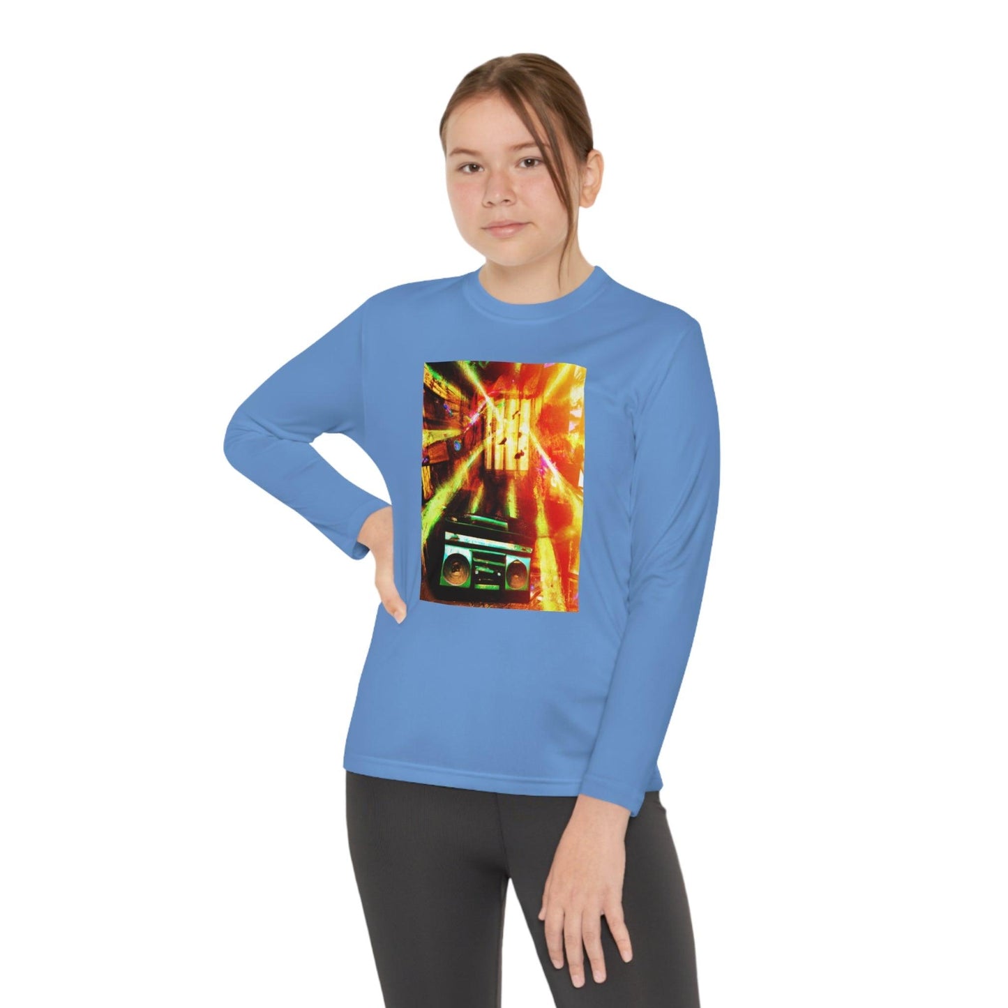 Prison BoomBox Light Burst Youth Long Sleeve Competitor Tee - Lizard Vigilante