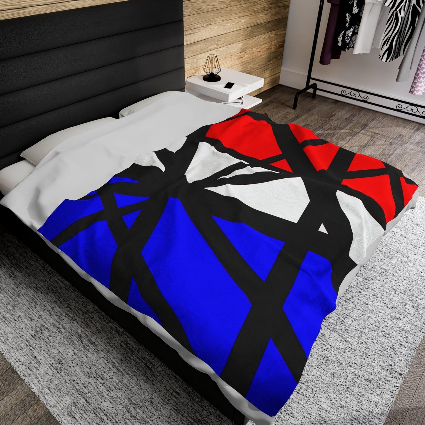 VH 4 USA Flag Velveteen Plush Blanket - Premium All Over Prints from Printify - Just $36.99! Shop now at Lizard Vigilante