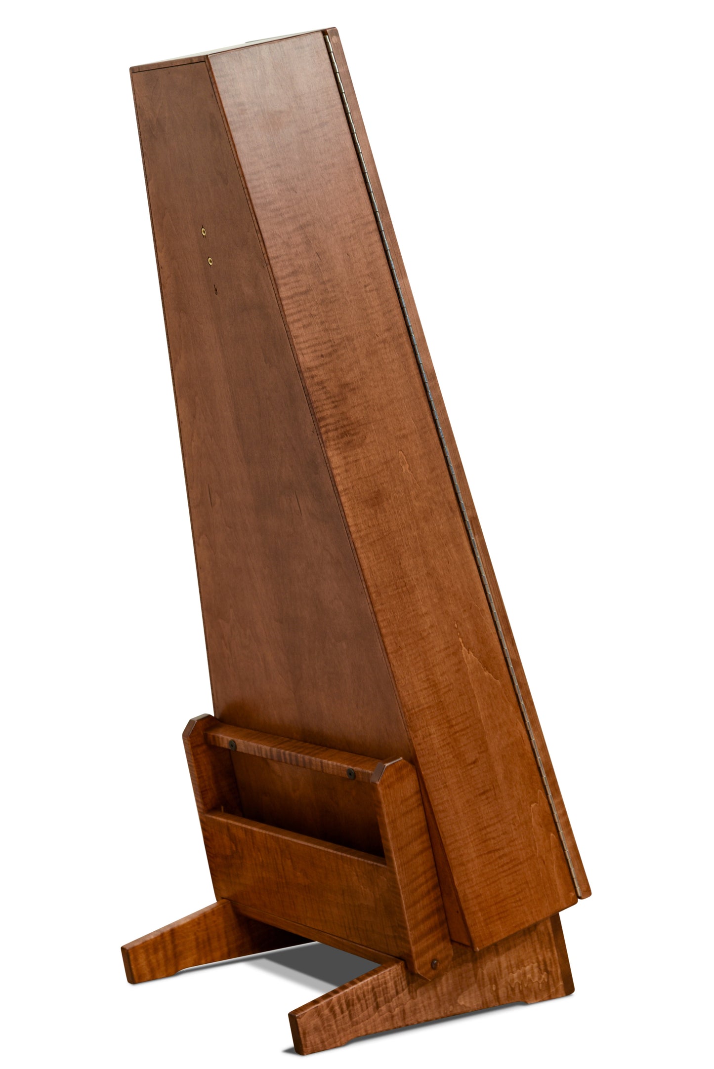 ClimaStand Triangle Humidor with Base - Flamed Maple with Boston Stain