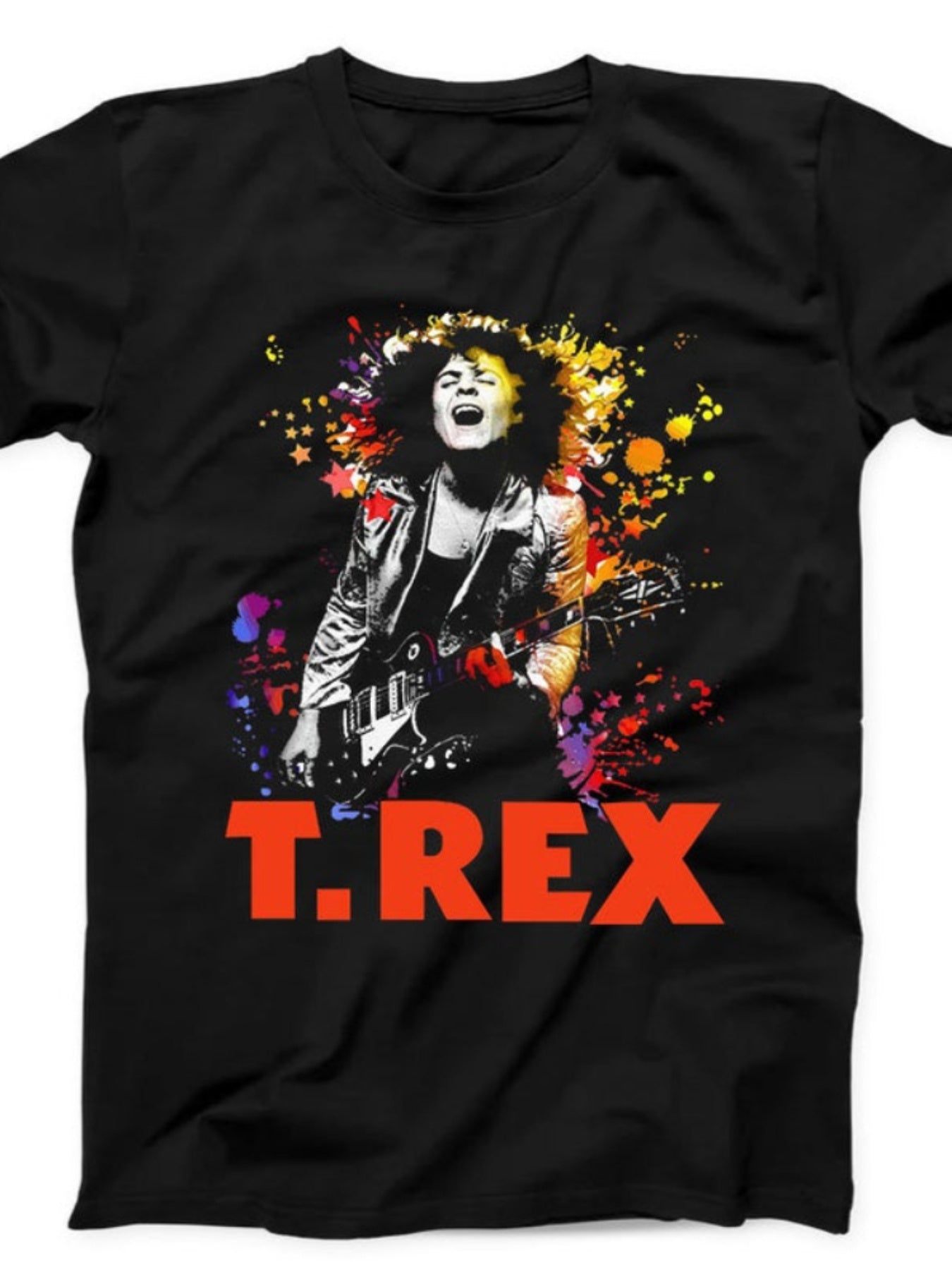 T.Rex Rock Band Marc Bolan Music Tee – Best Seller Gift Black T-Shirt - Premium T-shirt from Lizard Vigilante - Just $24.99! Shop now at Lizard Vigilante