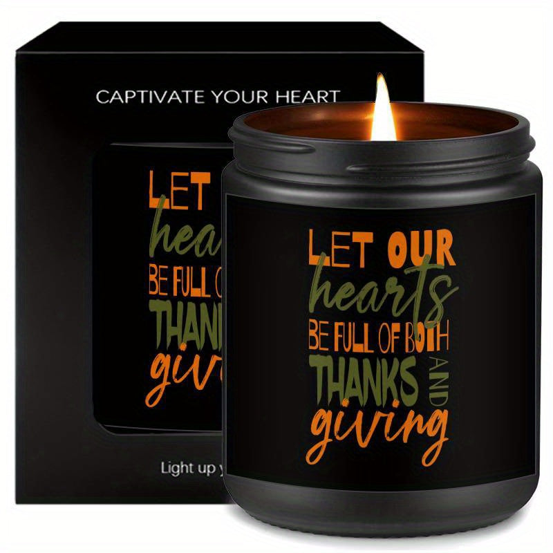 Lavender Scented Candle Happy Thanksgiving Day Gifts Idea For Boys Girls Men Women Mom Dad Husband Wife Friends Coworker Neighbor Him Her Guys Who Have Everything On Fall Sweet Essential Present