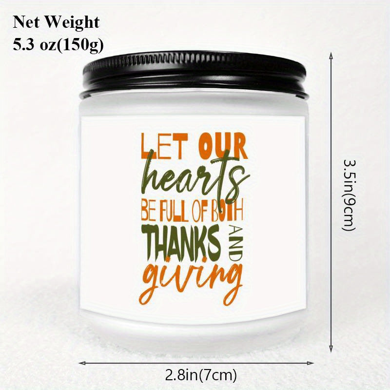 Lavender Scented Candle Happy Thanksgiving Day Gifts Idea For Boys Girls Men Women Mom Dad Husband Wife Friends Coworker Neighbor Him Her Guys Who Have Everything On Fall Sweet Essential Present