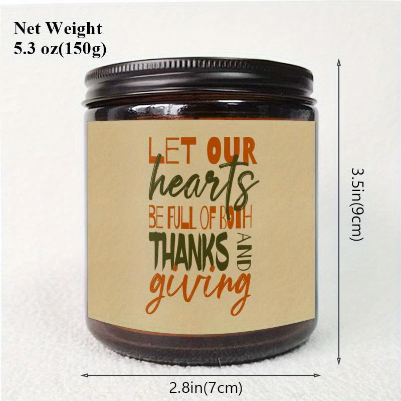 Lavender Scented Candle Happy Thanksgiving Day Gifts Idea For Boys Girls Men Women Mom Dad Husband Wife Friends Coworker Neighbor Him Her Guys Who Have Everything On Fall Sweet Essential Present