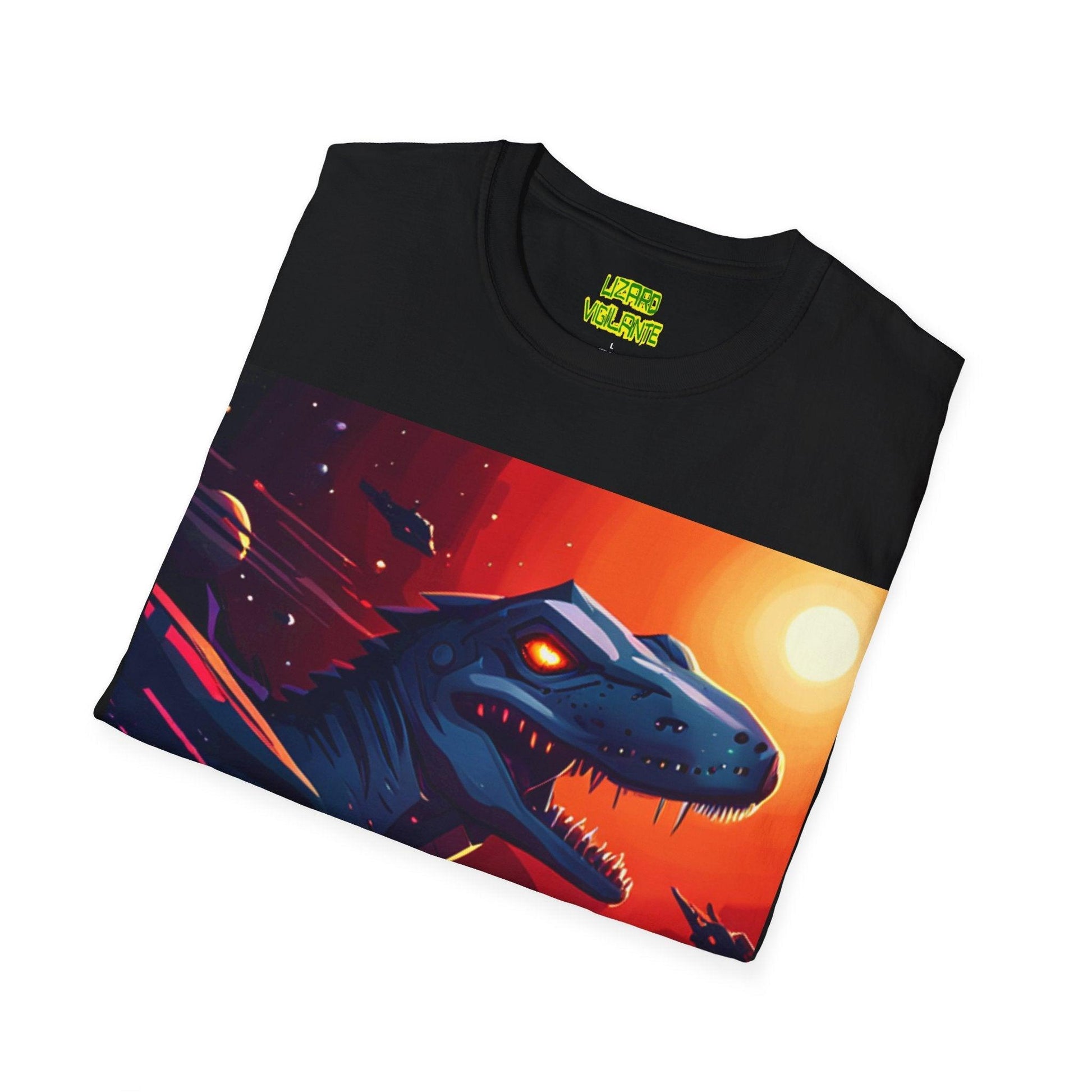 Space Lizard Vigilante Unisex Softstyle T-Shirt - Lizard Vigilante