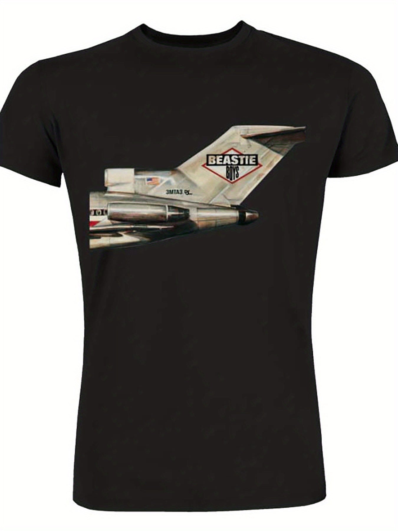 Beastie Boys "License to Ill" Graphic T-Shirt – Men’s Short Sleeve Casual Black Tee - Premium T-Shirt from Lizard Vigilante - Just $26.99! Shop now at Lizard Vigilante