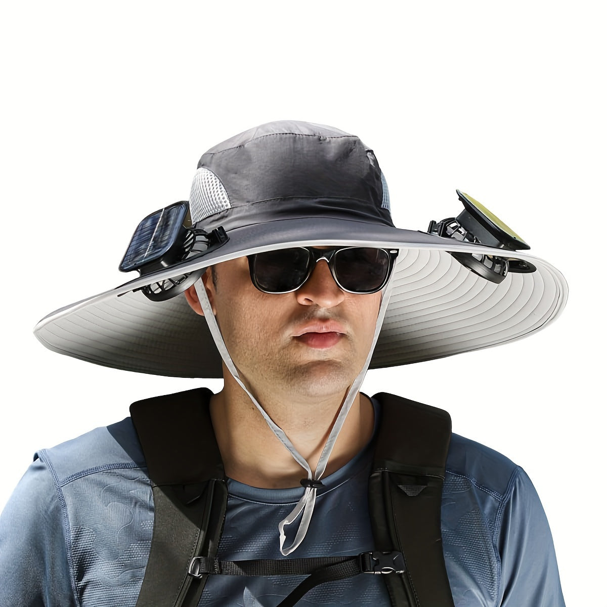 Ultimate 2-Fan Solar & USB Powered Wide Brim Sun Hat for Men – Cooling Sun Protection for Outdoor Adventures, Beach, Camping, and Fishing - Premium hat from Lizard Vigilante - Just $23.99! Shop now at Lizard Vigilante