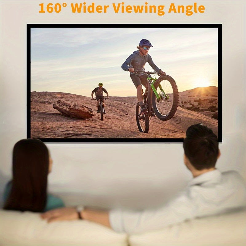 120-Inch 4K HD Portable Projector Screen | Foldable and Wrinkle-Free - Premium projector screen from Lizard Vigilante - Just $28.99! Shop now at Lizard Vigilante