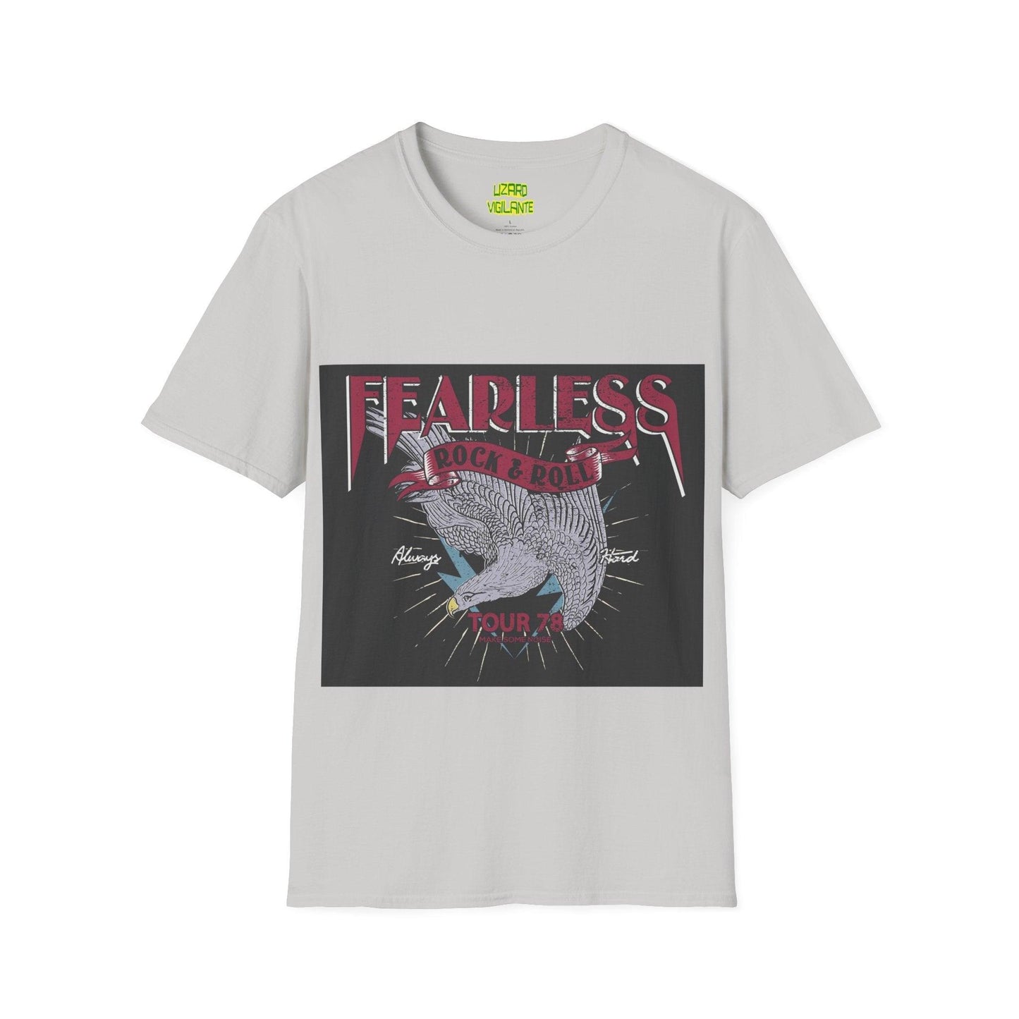 Fearless Rock & Roll Unisex Softstyle T-Shirt - Lizard Vigilante