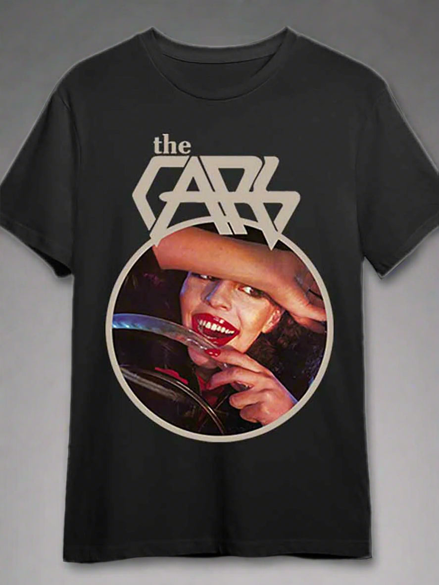 The Cars 1978 Album Band T-Shirt – Rare Organic Cotton, Applique Graphic, Short Sleeve Casual Tee for Men - Premium T-Shirt from Lizard Vigilante - Just $24.99! Shop now at Lizard Vigilante