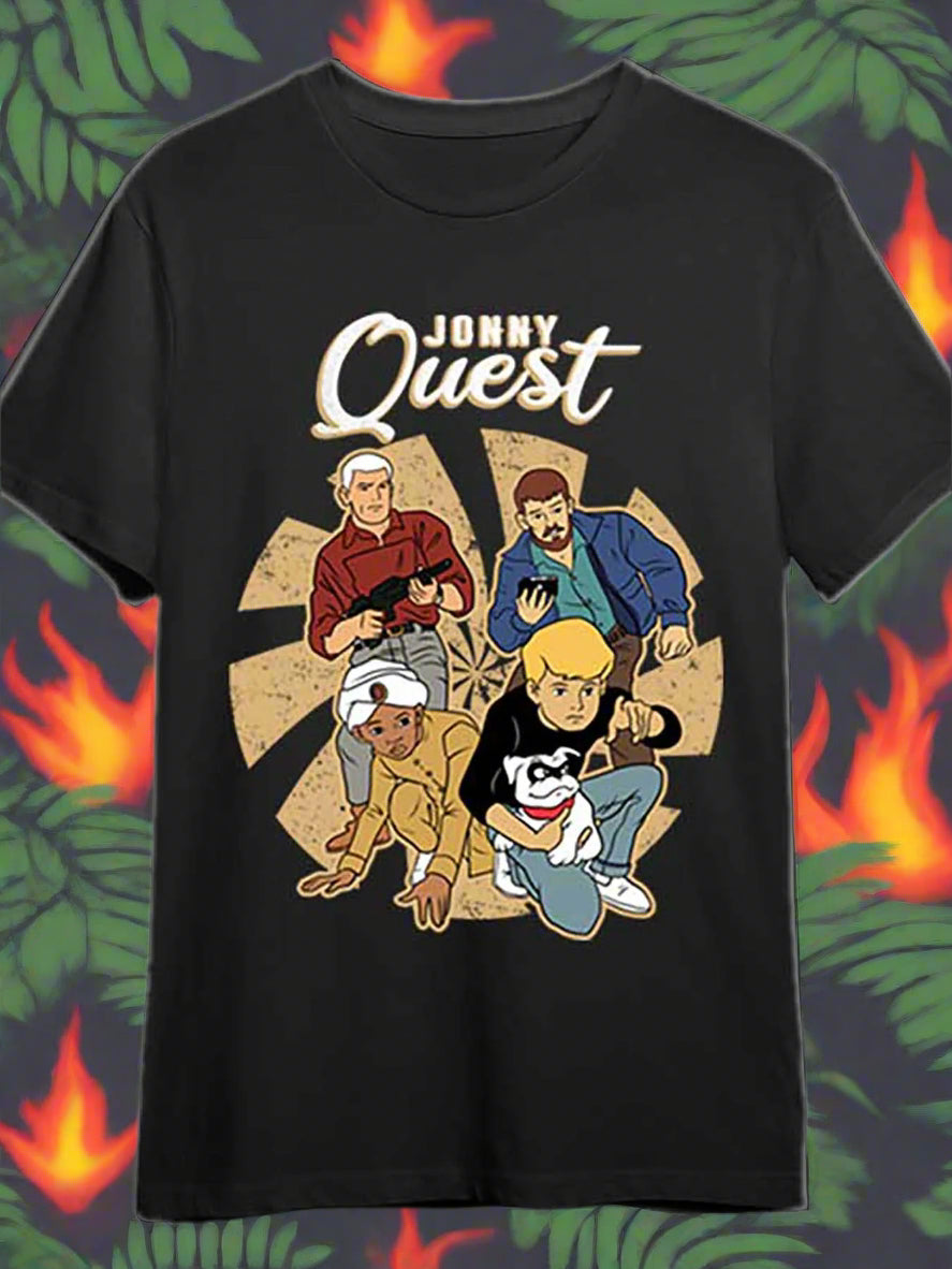 Retro Jonny Quest T-Shirt&nbsp; Classic Cartoon-Inspired Graphic Tee | Men’s Short Sleeve Fun and Casual Shirt - Premium tee from Lizard Vigilante - Just $24.88! Shop now at Lizard Vigilante