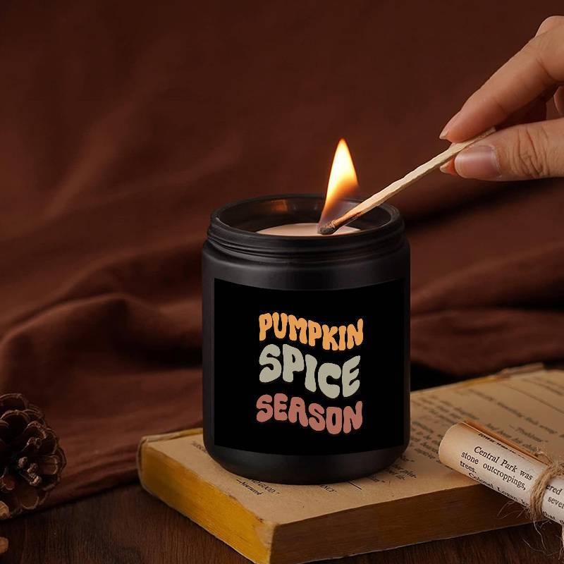 1Pc Autumn Scented Candle 5. 3Oz Soybean Wax Pumpkin Gift Idea For Women Men Mom Dad Grandma Friend Coworker Nurse Teacher Mentor Dentist Worker Pastor Boss Manager Autumn Harvest Festival Thanksgiving Unique Funny Special Tr