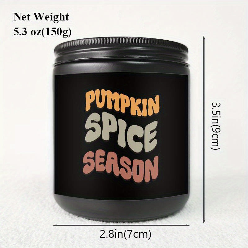 1Pc Autumn Scented Candle 5. 3Oz Soybean Wax Pumpkin Gift Idea For Women Men Mom Dad Grandma Friend Coworker Nurse Teacher Mentor Dentist Worker Pastor Boss Manager Autumn Harvest Festival Thanksgiving Unique Funny Special Tr