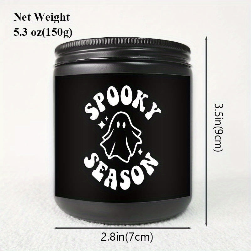 1Pc Halloween Scented Candle 5.3Oz Soybean Wax Spooky Gift Idea For Women Men Mom Dad Grandma Friend Coworker Nurse Teacher Mentor Dentist Worker Pastor Boss Manager Autumn Harvest Festival Thanksgiving Unique Funny Special T