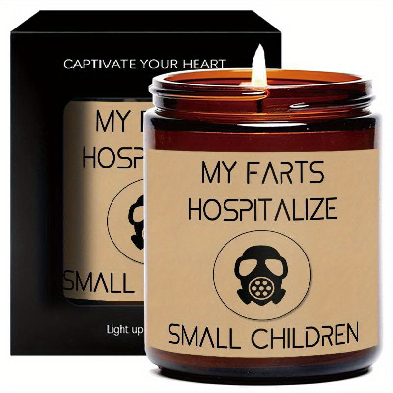 Funny Fart Gag Prank Lavender Scented Candle – Heartfelt & Humorous Gift for Friends, Family, Clergy - Premium candle from Lizard Vigilante - Just $19.99! Shop now at Lizard Vigilante