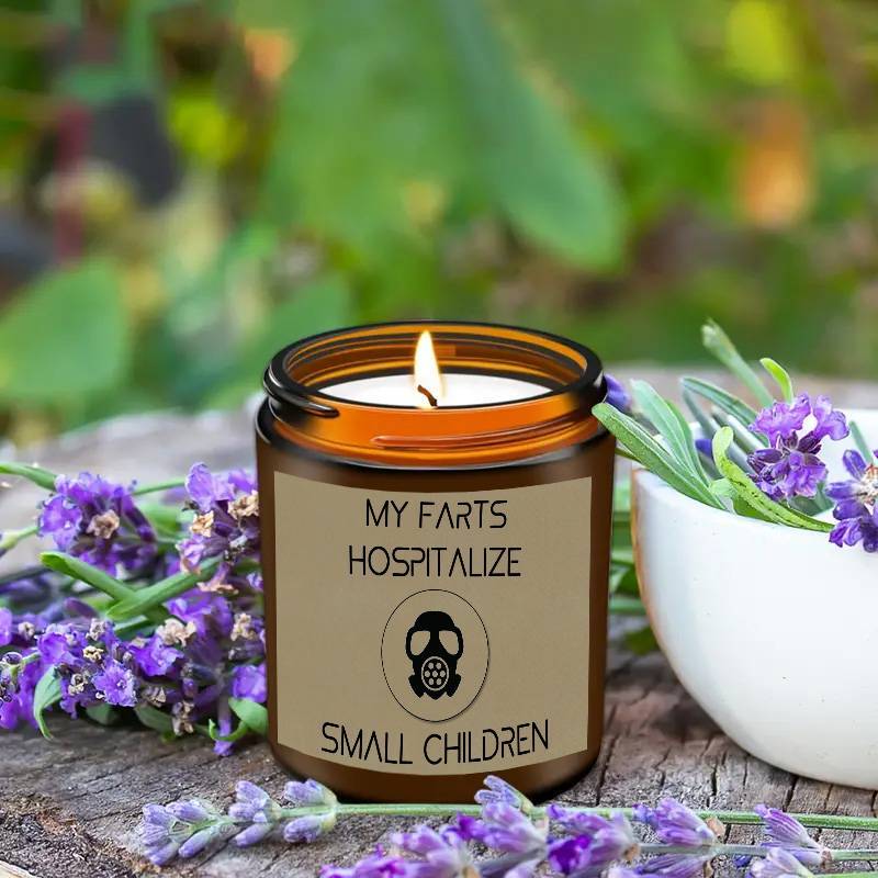 Funny Fart Gag Prank Lavender Scented Candle – Heartfelt & Humorous Gift for Friends, Family, Clergy - Premium candle from Lizard Vigilante - Just $19.99! Shop now at Lizard Vigilante