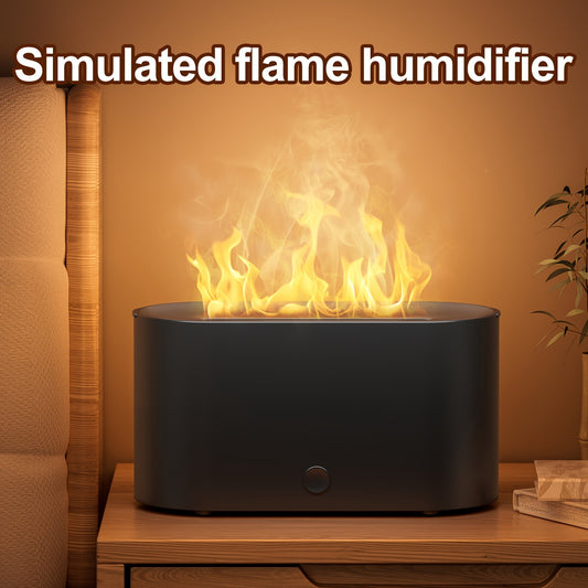 Simulated Flame Humidifier – USB-Powered Aromatherapy Diffuser with Smoky Flame Effect, Perfect for Home, Office & Nighttime Relaxation - Premium Humidifier from Lizard Vigilante - Just $21.08! Shop now at Lizard Vigilante