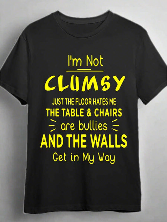 I&#039;m not clumsy T-shirt 339245 funny Men’s Short Sleeve Graphic T-shirt Collection black PR - Premium  from Lizard Vigilante - Just $22.99! Shop now at Lizard Vigilante