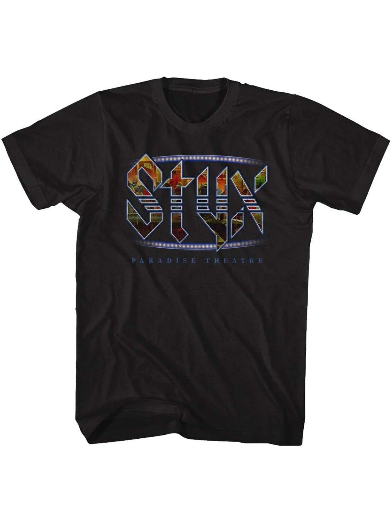 Styx Rock Band 1981 Album Paradise Theatre Black Adult T-Shirt Tee - Premium T-Shirt from Lizard Vigilante - Just $26.99! Shop now at Lizard Vigilante