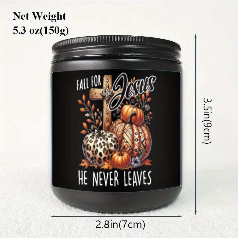 Lavender Scented Candle Fall Themed Orange Pumpkin Rustic Farmhouse September October Autumn Harvest  Festival Thanksgiving Day Decoration Gift Idea for Home Women Woman Hostess Men Friends Her Mom Wife Grandma Cute Items