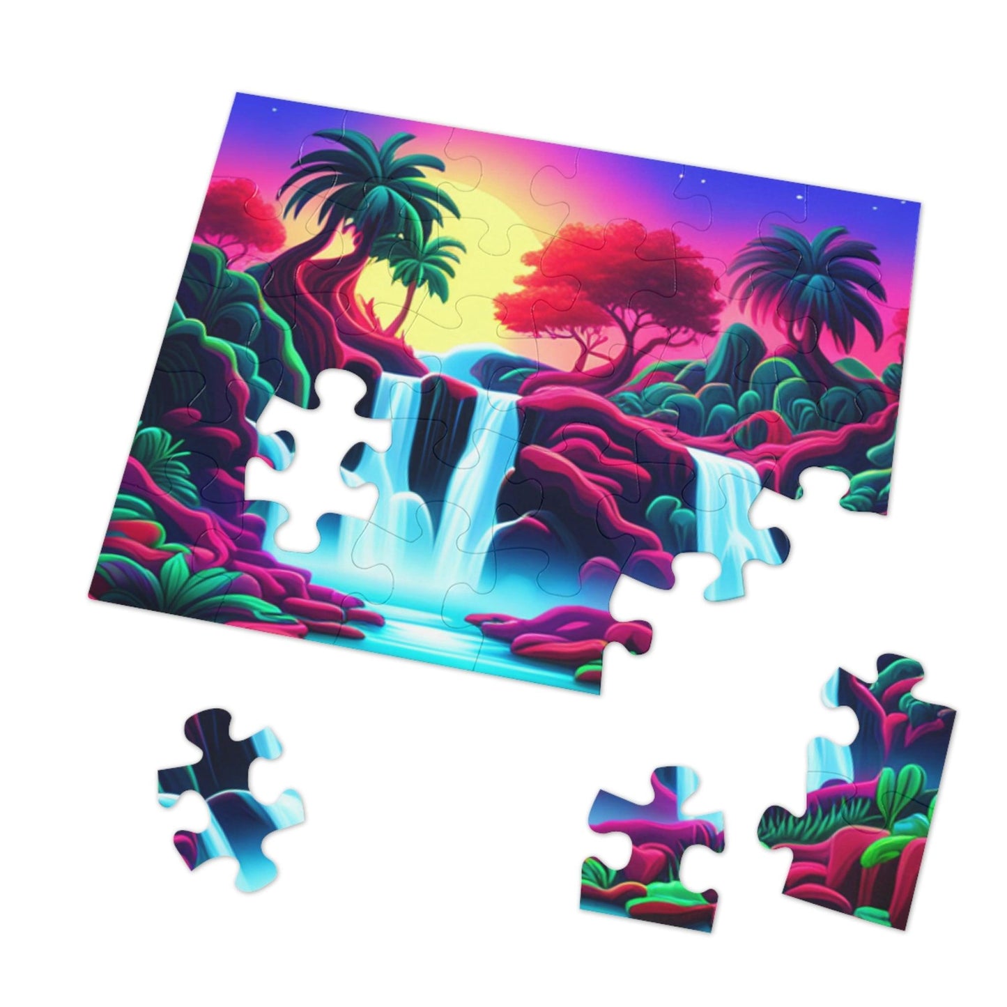 Tropic Falls Jigsaw Puzzle (30, 110, 252, 500,1000-Piece) - Lizard Vigilante