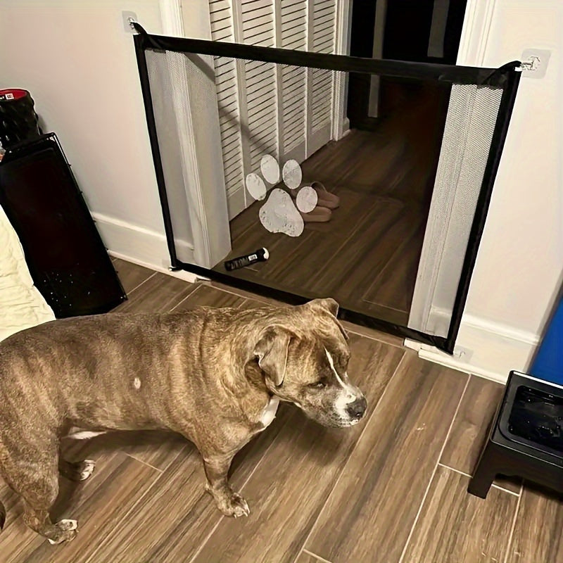 Expandable Safety Pet Gate Plus – Durable PE Mesh, Portable Indoor & Outdoor Pet Barrier, Adjustable and Easy-Install Design for Doorways, Stairs, and More - Premium  from Lizard Vigilante - Just $18.88! Shop now at Lizard Vigilante