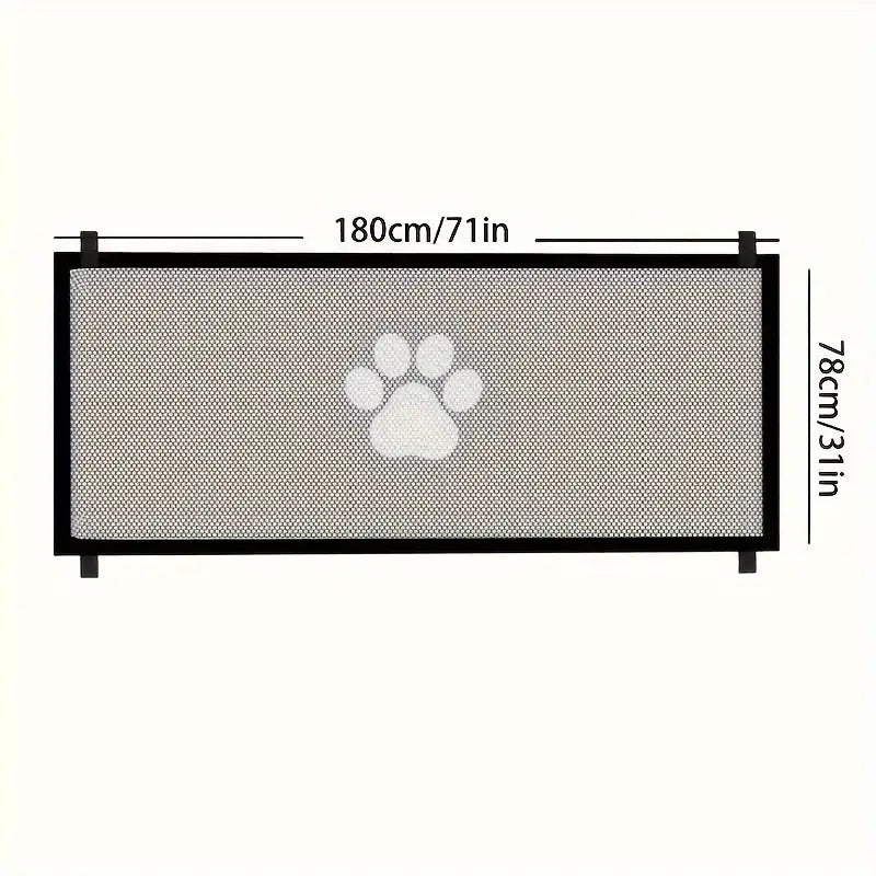 Expandable Safety Pet Gate Plus – Durable PE Mesh, Portable Indoor & Outdoor Pet Barrier, Adjustable and Easy-Install Design for Doorways, Stairs, and More - Premium  from Lizard Vigilante - Just $18.88! Shop now at Lizard Vigilante