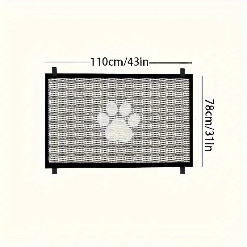 Expandable Safety Pet Gate Plus – Durable PE Mesh, Portable Indoor & Outdoor Pet Barrier, Adjustable and Easy-Install Design for Doorways, Stairs, and More - Premium  from Lizard Vigilante - Just $18.88! Shop now at Lizard Vigilante