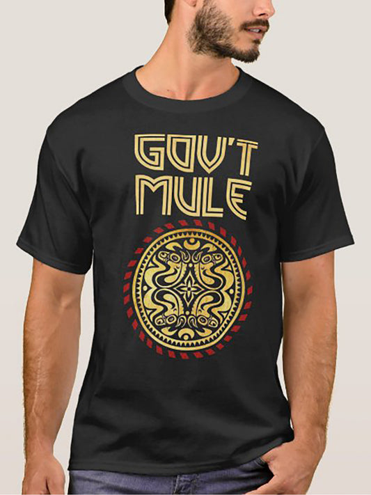 Classic Mens Unisex Vintage Cotton Short-Sleeve Govt-Mule Rock Band T-Shirt - Premium t-shirt from Lizard Vigilante - Just $26.99! Shop now at Lizard Vigilante