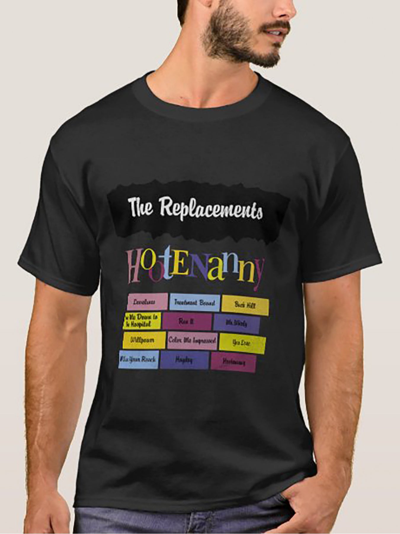 Vintage Rock Band The Replacements Logo T-Shirt for Men & Unisex – Soft Cotton Short-Sleeve Tee - Premium T-shirt from Lizard Vigilante - Just $26.99! Shop now at Lizard Vigilante