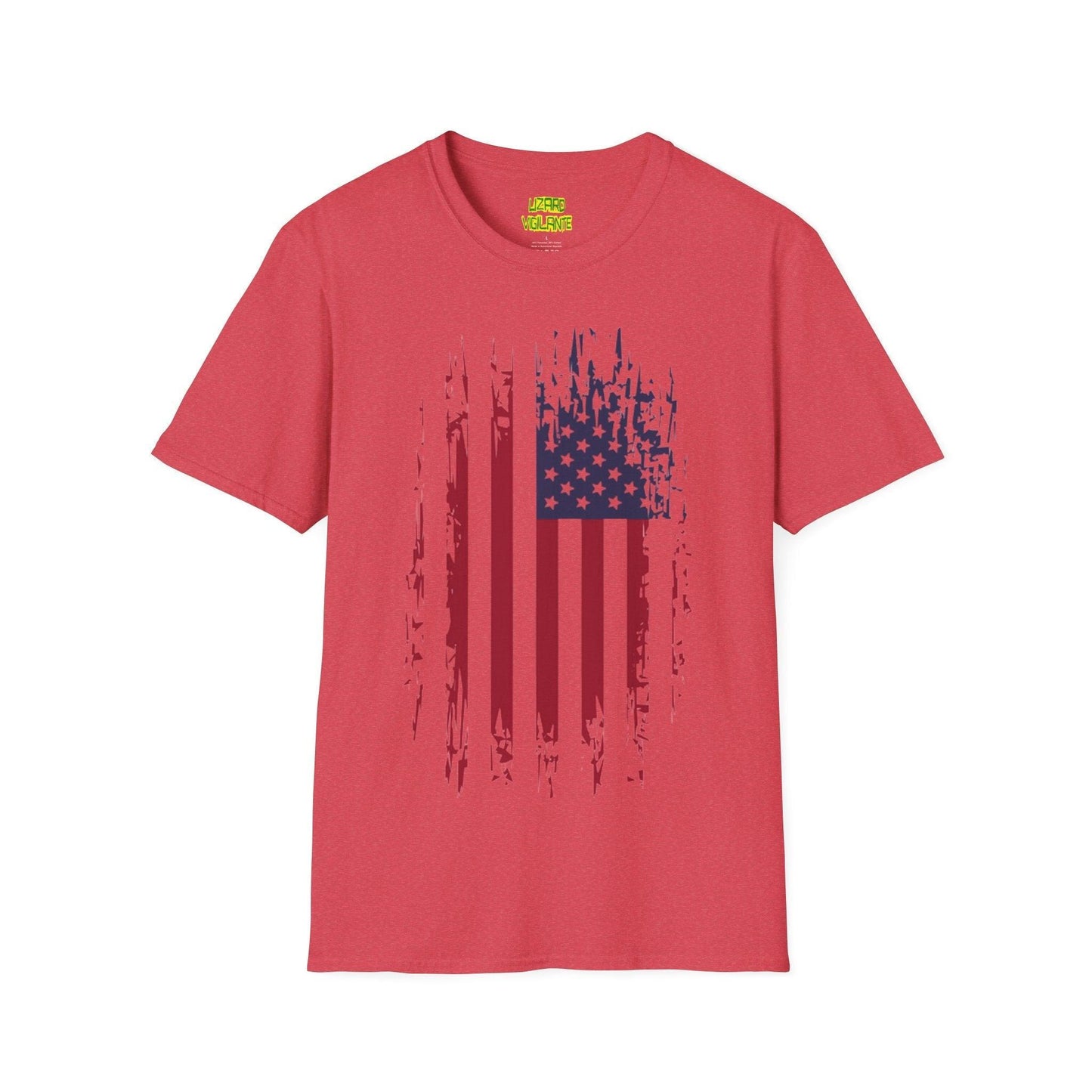 Old Glory Graphic Unisex Softstyle T-Shirt - Lizard Vigilante